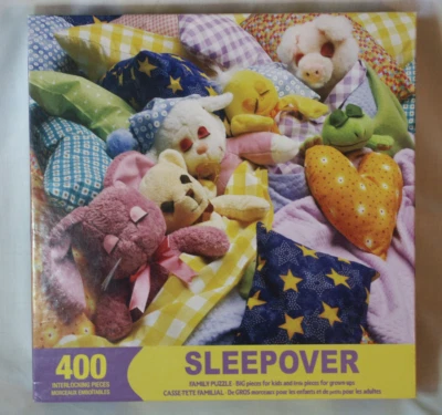 Springbok Puzzle Sleepover 400 Pcs Family Big & Little Size Pieces 2007 Complete - Image 1 of 4