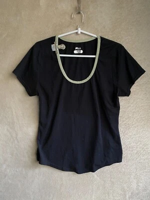 Camisetas FILA Top Talla 14 Mujer Negras Manga Corta Foto 1 de 4