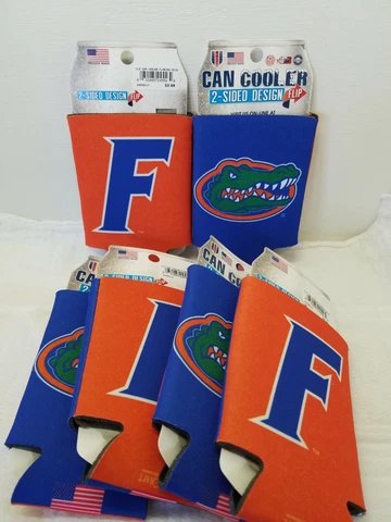 Florida Gators 2 sided can cooler, NEW lot of 6 Cover