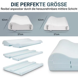  Nackenstützkissen – Höhenverstellbar, ergonomisch & aus Memory-Schaum! - Bild 1 von 4