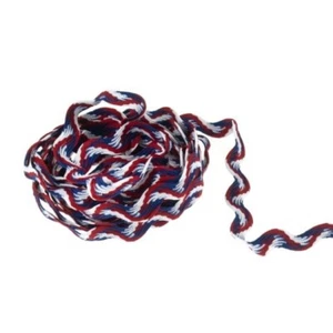 Red White Blue RIC RAC Ricrac Zigzag Trim Wavy Braid 10mm VE Ribbon ~ 3 METRES - Picture 1 of 2