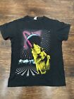 Vintage Y2K Wolf Space Funky Graphic Tee Mens Size Small