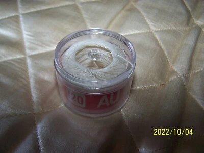 Mercerie ancienne : capsule de lin blanc " au chinois " . N°120.  Réf : 316 - Photo 1/3