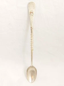 Antique Doctor’s Medical Memento Mori Skull Snake Poison Spoon Long XXXL - Picture 1 of 12