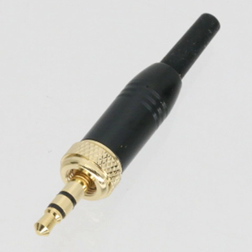 DIY 3.5mm 1/8" Stereo Screw Lock Connector for Sennheiser Sony Microphone Nady - Image 1 of 1