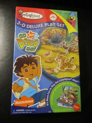 Colorforms Go Diego Go 3-D Deluxe Play Set  NEW IN SEALED BOX - Image 1 of 3