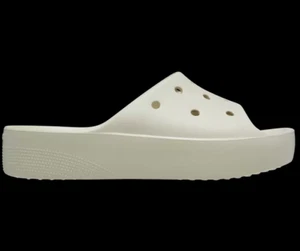 CROCS Sandals Classic Platform Slide - Bone / Beige- US SIZE 7 - New - Picture 1 of 5