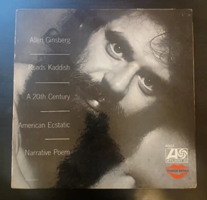 Allen Ginsberg Reads Kaddish 1966 Vinyl LP Atlantic 1st Press Beat Poetry VG - Picture 1 of 6