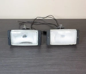 BMW E30 325i 318i E28 533i 535i OEM Bosch Bumper Mount Fog Lights with Brackets - Picture 1 of 11