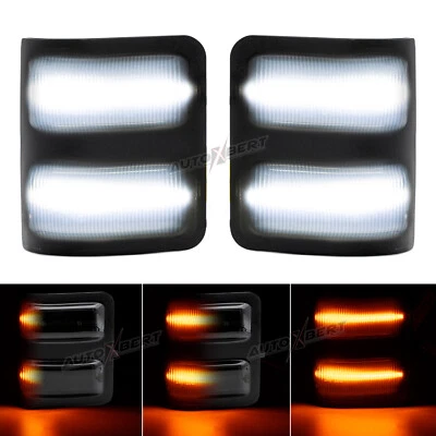 LED Side Mirror Marker Light Switchback For 08-16 Ford F250 F350 F450 Super Duty - Image 1 of 4