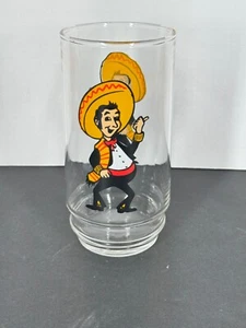 Vintage Pancho's Mexikanisches Buffet Trinkglas Tasse Sombrero 6" - Bild 1 von 1