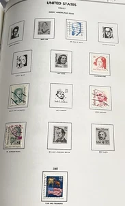 B260 francobolli d'epoca Stati Uniti 1986-87 - Foto 1 di 4