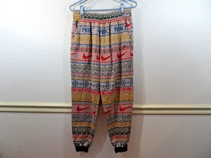 Nike Fleece Fair Isle Size XL Joggers Sweats Rare Geometric Holiday Basketball - Picture 1 of 7