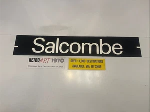 Salcombe - Plymouth Dartmouth Devon 267 Bus Destination Blind 31” - Picture 1 of 10