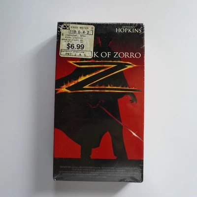 The Mask of Zorro VHS Anthony Hopkins Antonio Banderas Sealed New Foto 1 de 4