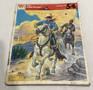 Vintage Toy Lone Ranger Frame-Tray Puzzle Vintage Copyright 1951 Whitman - Picture 1 of 3