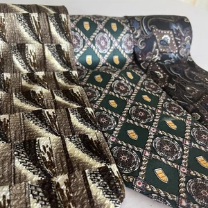 Corbatas Pierre Balmain Para Hombres LOTE DE 3 Seda Formal Barroco Arte Paisley Italia - Imagen 1 de 21