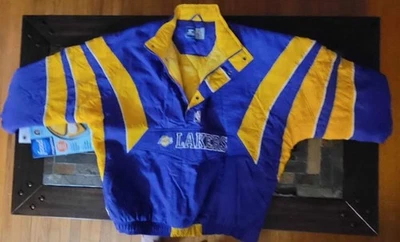 Chaqueta Pullover Starter Lakers Nylon Para Hombre Grande De Colección Leer Descripción  Foto 1 de 3