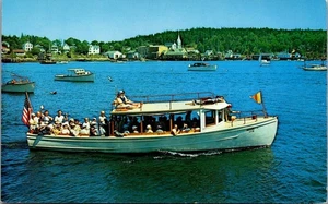 Cartolina Tour Boat Richard T II scena del porto con passeggeri costa del Maine - Foto 1 di 2