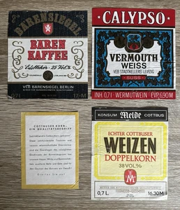 3 DDR Flaschenetiketten - Bild 1 von 1