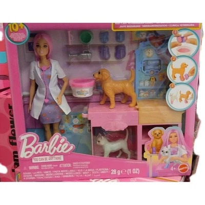 Barbie Set con Bambola Clinica Veterinaria di Pronto Soccorso Set con Bambola - Immagine 1 di 4