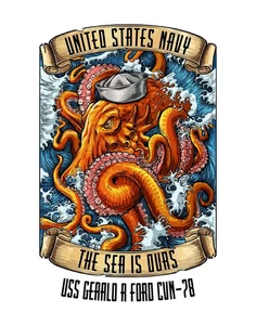 USS Gerald R. Ford Decal   PICK THE ITEM YOU WANT WE WILL APPLY IT - Picture 1 of 56