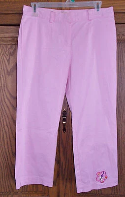 STEVE & BARRY'S WOMEN'S STRETCH PINK CAPRI SIZE 7 - Image 1 of 3