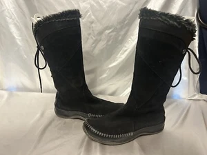 North Face Damen PrimaLoft 200 G Isolierung Kunstfell groß schwarz Wildleder Stiefel 8 - Bild 1 von 7