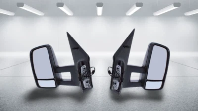 MERCEDES SPRINTER VAN 2018-2023 ELECTRIC LONG ARM WING MIRROR PAIR LEFT & RIGHT - Image 1 of 4