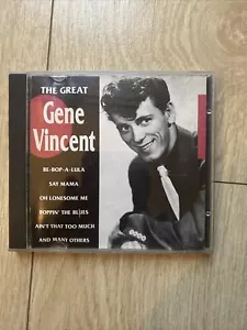 Gene Vincent ~ The Great CD . EX CONDITION FREE POST - Picture 1 of 1