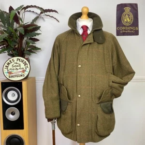 CORDINGS of PICCADILLY (M) Tweed FIELD COAT Jacket Hunting Country Shooting - Picture 1 of 24