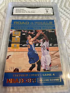 STEPHEN CURRY WARRIORS 2016 HOOPS ROAD TO THE FINALS # 263/999 GRADED 9 L@@@@K - Bild 1 von 2