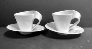 2 Villeroy & Boch~New Wave Caffe # 1748 ~ Right Hand - Cup & Saucer Sets ~ New ! - Picture 1 of 3