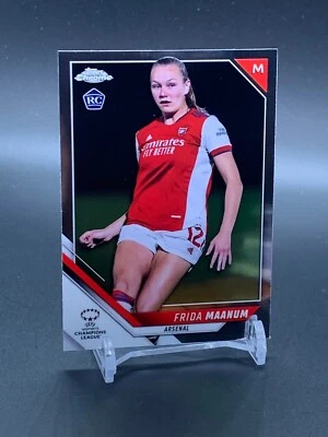 2021-22 Topps Chrome Women's UCL Rookie #46 FRIDA MAANUM Arsenal RC - Image 1 of 2