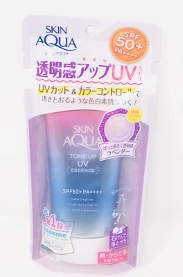 Loción Mentolatum Skin Aqua Tone Up UV Essence FPS 50+ PA++++ 80 g Foto 1 de 2