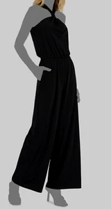 $99 Inc International Concepts Women's Black Halter Jumpsuit Size M - Picture 1 of 3