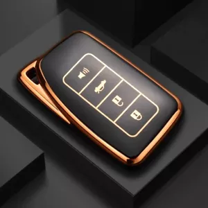 Estuche con llavero de poliuretano termoplástico para Lexus CT IS GS IS ES LX NX RX UX *NEGRO* - Imagen 1 de 5