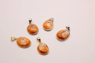 Ciondolo Occhio di Santa Lucia Scaramantico Argento 925/1000 Rodiato Artigianale - Immagine 1 di 4