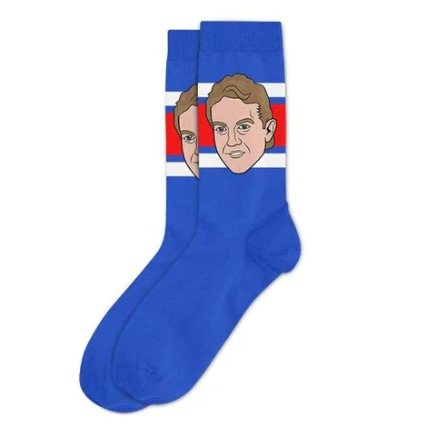 BRIAN LEETCH HOCKEY SOCKEY HALL OF FAME WALK IN THE FOOTSTEPS SOCKS NIB 7-12 Cover