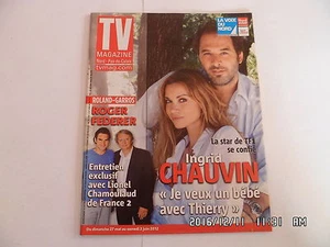 TV MAGAZINE DU 27/05/2012 INGRID CHAUVIN ROGER FEDERER NIKOS ET WILL SMITH D27 - Picture 1 of 1