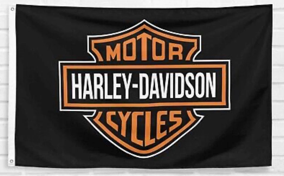 BANDERA HARLEY DAVIDSON 3'X5' HOMBRE CUEVA TIENDA GARAJE PARED CA ENVÍO RÁPIDO Foto 1 de 1