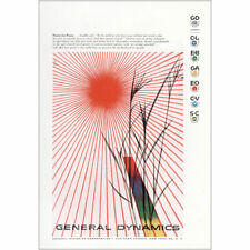 1956 General Dynamics: Power for Peace Vintage Print Ad