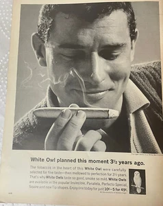 Vintage WHITE OWL CIGARS INVINCIBLE/PANATELA/PERFECTO Ad- LIFE MAGAZINE 7/6/1962 - Picture 1 of 1