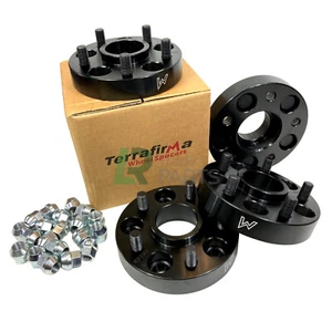 DISCOVERY 2 & RANGE ROVER P38 NEW TERRAFIRMA 30MM BLACK WHEEL SPACERS SPACER SET - Picture 1 of 1