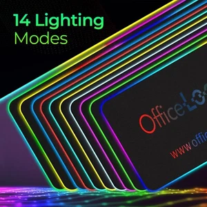 Large RGB LED Mouse Pad - Illuminated Gaming Mat for Precision and Style - Picture 1 of 7