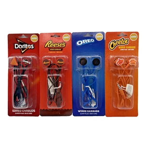 NEW Doritos Oreo Reeses Cheetos Wired Earbuds Snack-Themed Headphones Set - Picture 1 of 8