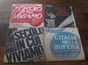 LOT de 4 PS 7' L'Europeo Italian Documentary Enzo Biagi E Sergio Zavoli - Picture 1 of 1