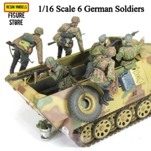 Modelos de resina 1/16 6 piezas tripulación soldados alemanes Sd.Kfz. 251 sin pintar sin montar - Imagen 1 de 3