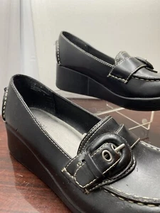 Vtg 90's Y2K Xhilaration Chunky Goth Platform Black Mary Jane Shoes Women's 7 - Picture 1 of 7