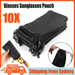 10pcs Microfiber Glasses Sunglasses Pouch,Soft Drawstring Storage Bag for Phone - Picture 1 of 11